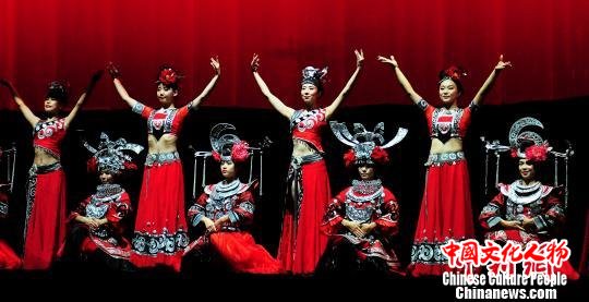 资料图：广西大型民族风情秀《锦宴》。　南宣 摄