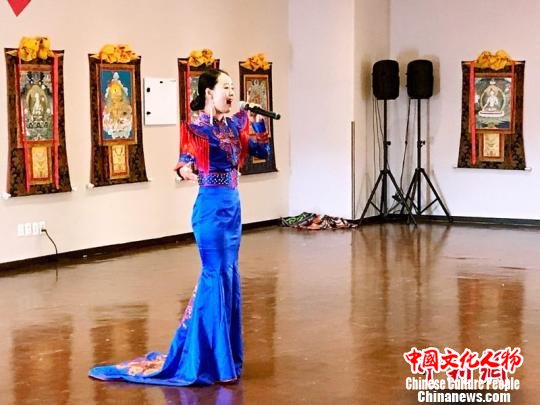 图为“感知中国·大美青海”――中国青海民族文化艺术里约热内卢展演现场。　少恒 摄