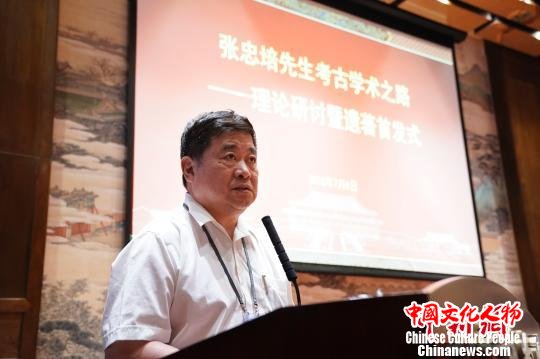 故宫博物院院长单霁翔在首发式上 杜洋 摄