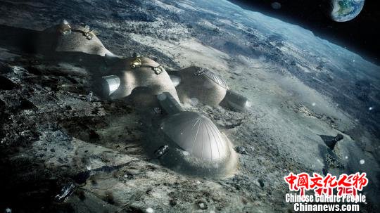月球人类居所 2012 ?ESA?Foster + Partners 摄 月球人类居所 2012 ?ESA?Foster + Partners 摄