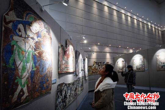 百余幅流失海外克孜尔石窟壁画及洞窟复原影像兰州展出